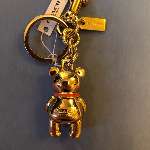 SOLD Authentic Coach Gold Bear Keychain - Picture 3 of 5